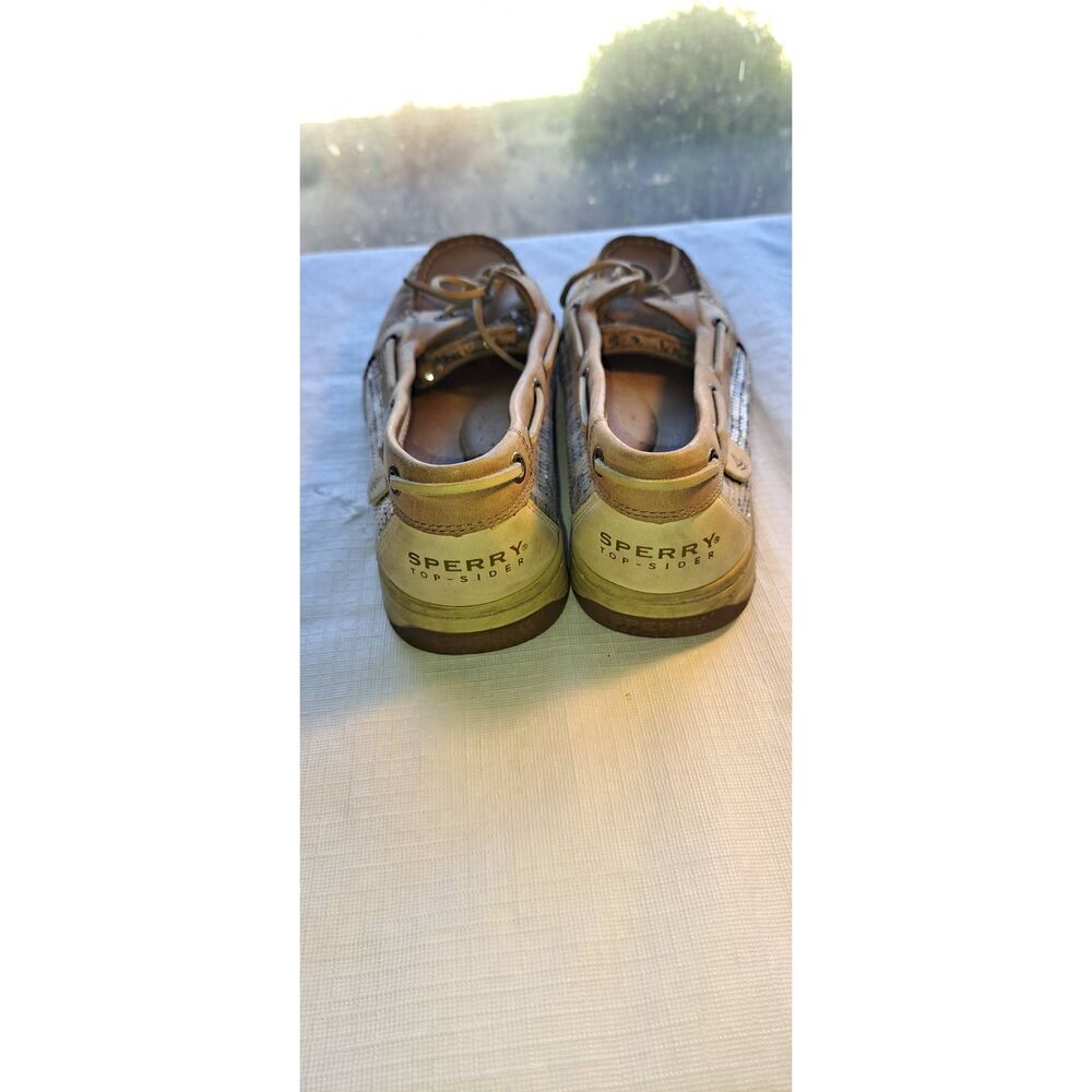 Womens Size 9 Leppard Print & Tan Sperry Loafers Slip Ons - Picture 4 of 6